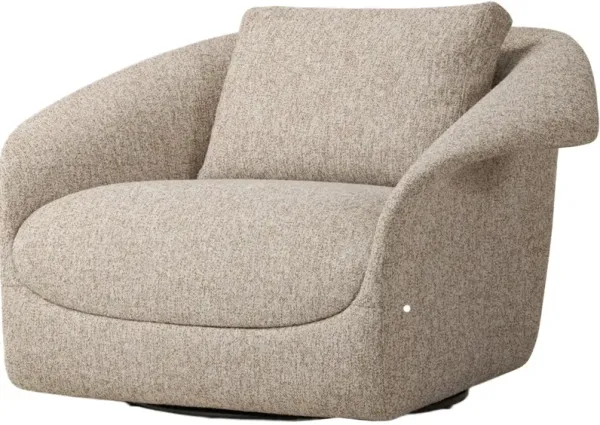 Peyton Swivel Chair, Performance Yuma Dove