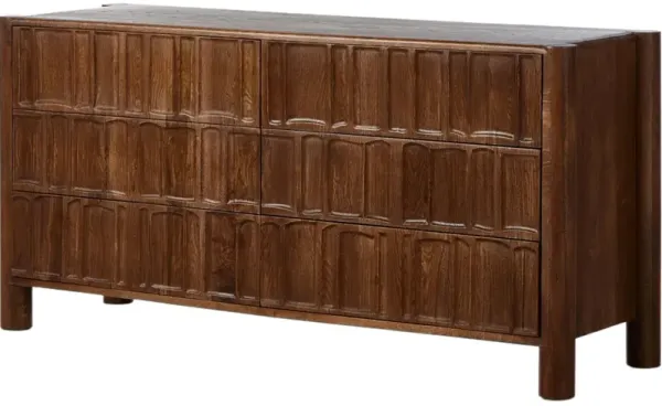 Percy 6-Drawer Dresser - Brown