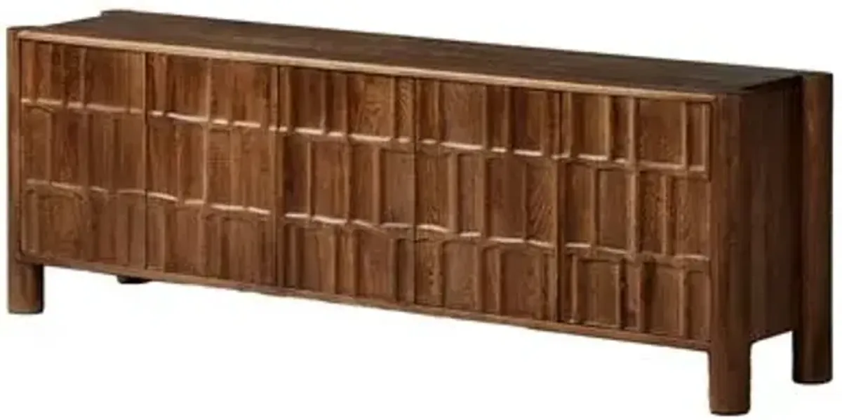 Percy Media Console - Brown