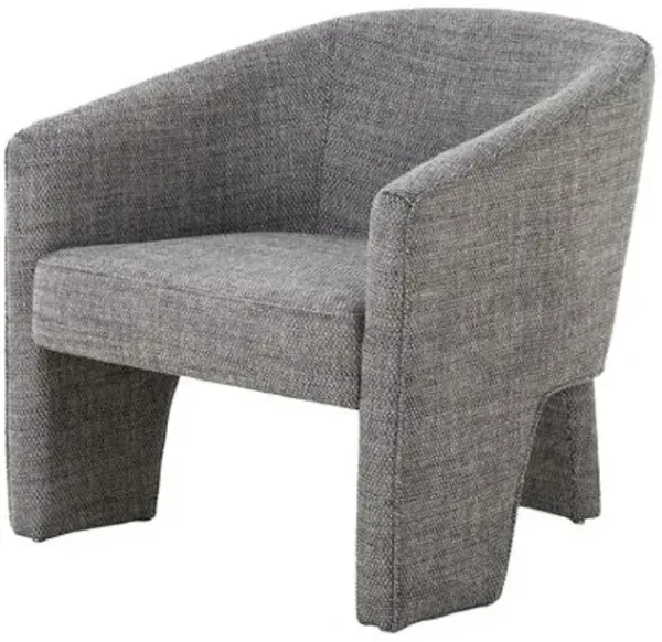 Pearl Linen Chair - Barron Smoke - Gray