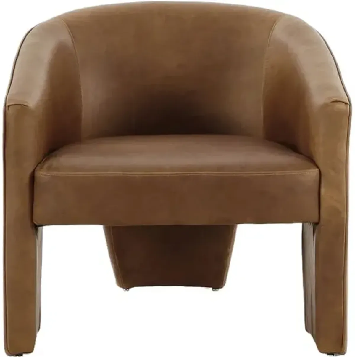 Pearl Leather Chair - Brown