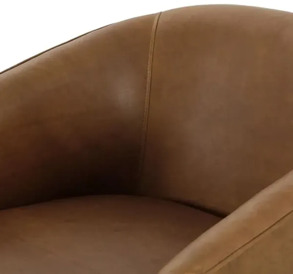 Pearl Leather Chair - Brown