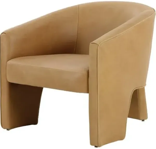Pearl Leather Chair - Brown