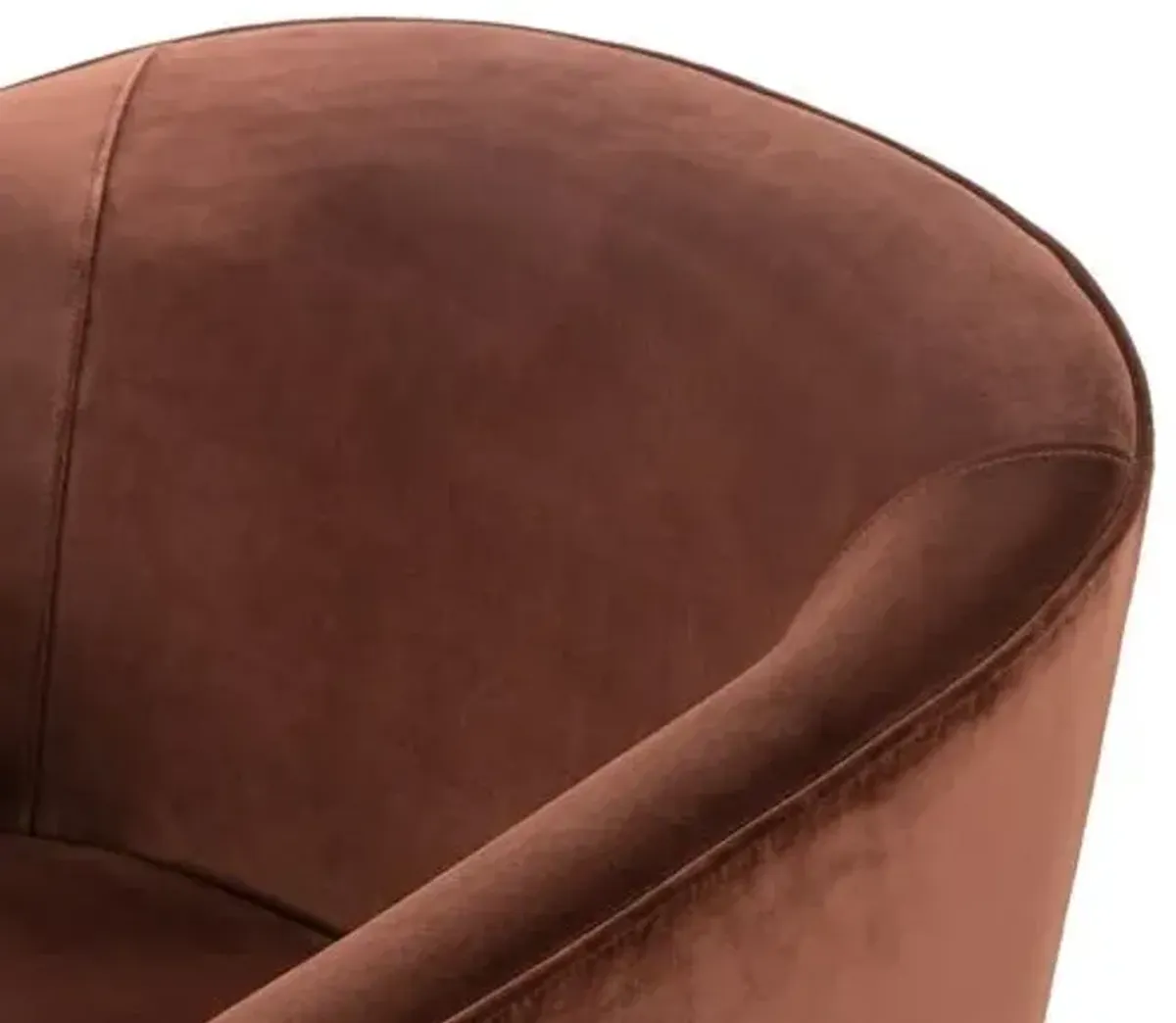 Pearl Velvet Chair - Surrey Auburn - Brown