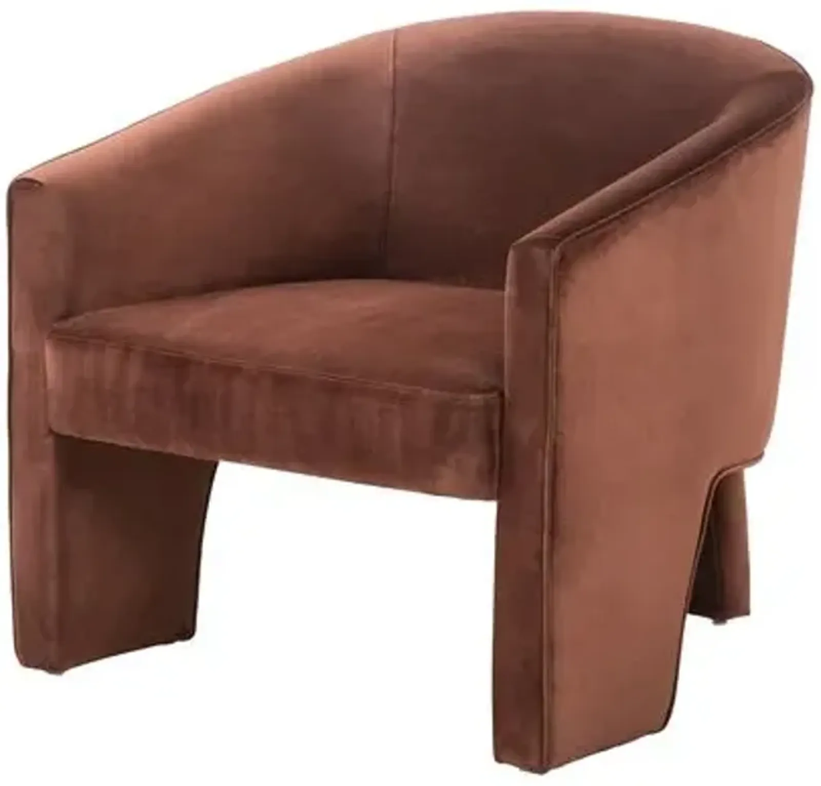 Pearl Velvet Chair - Surrey Auburn - Brown