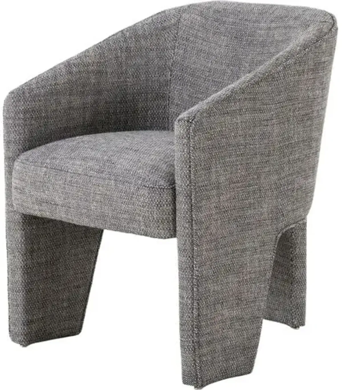 Pearl Linen Dining Chair - Gray