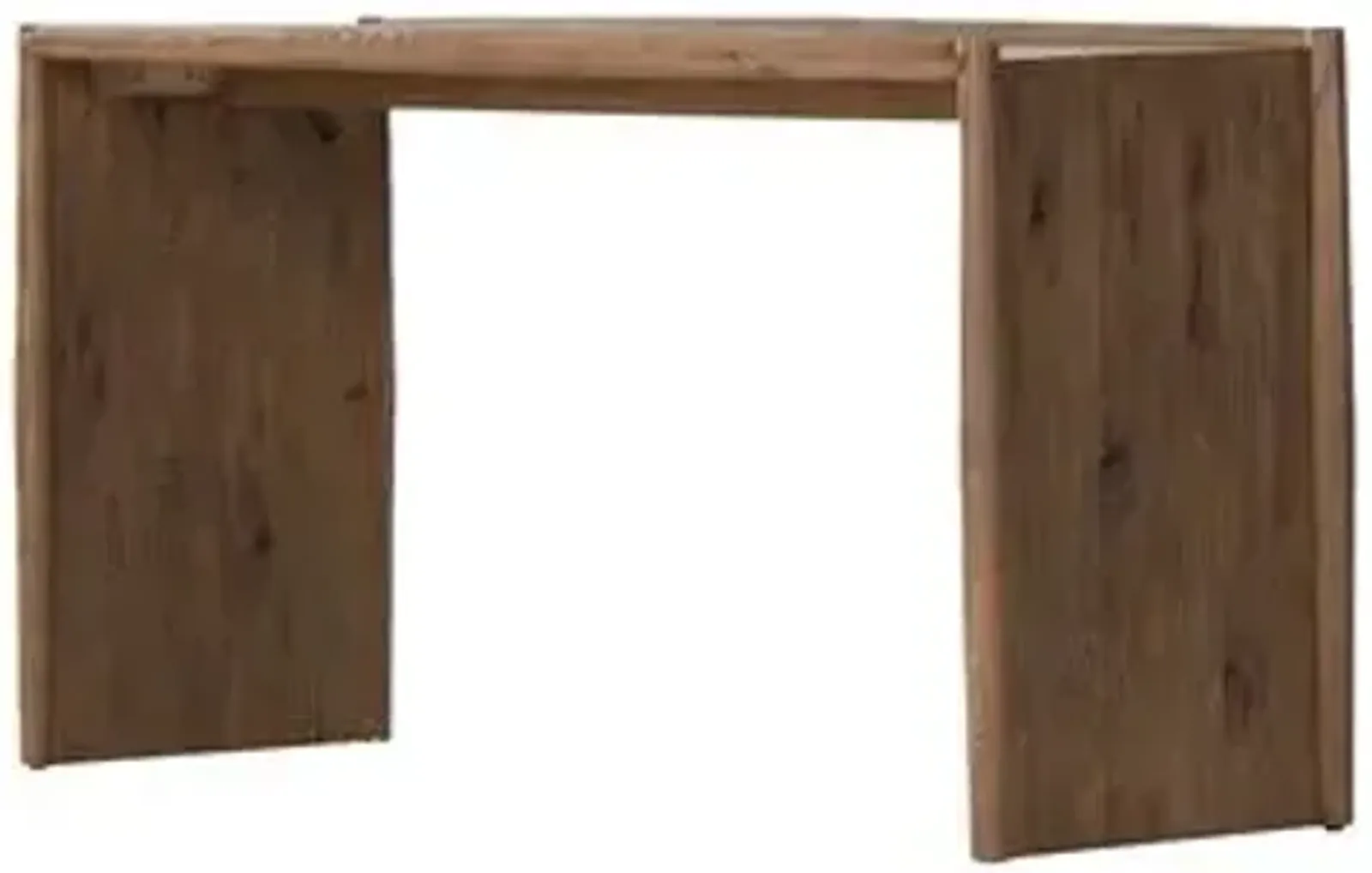 Otis Console Table - Weathered Oak - Brown