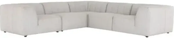 Omar Outdoor 5-Piece Sectional - Gray