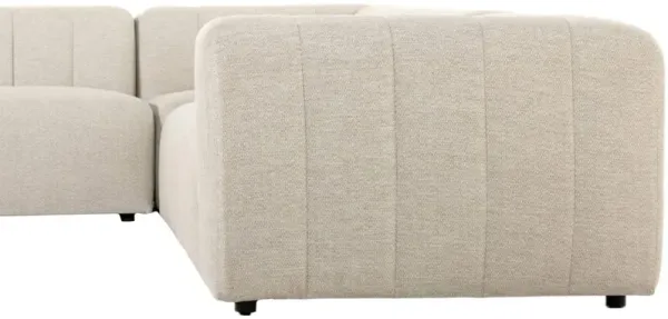 Omar Outdoor 5-Piece Sectional - Beige