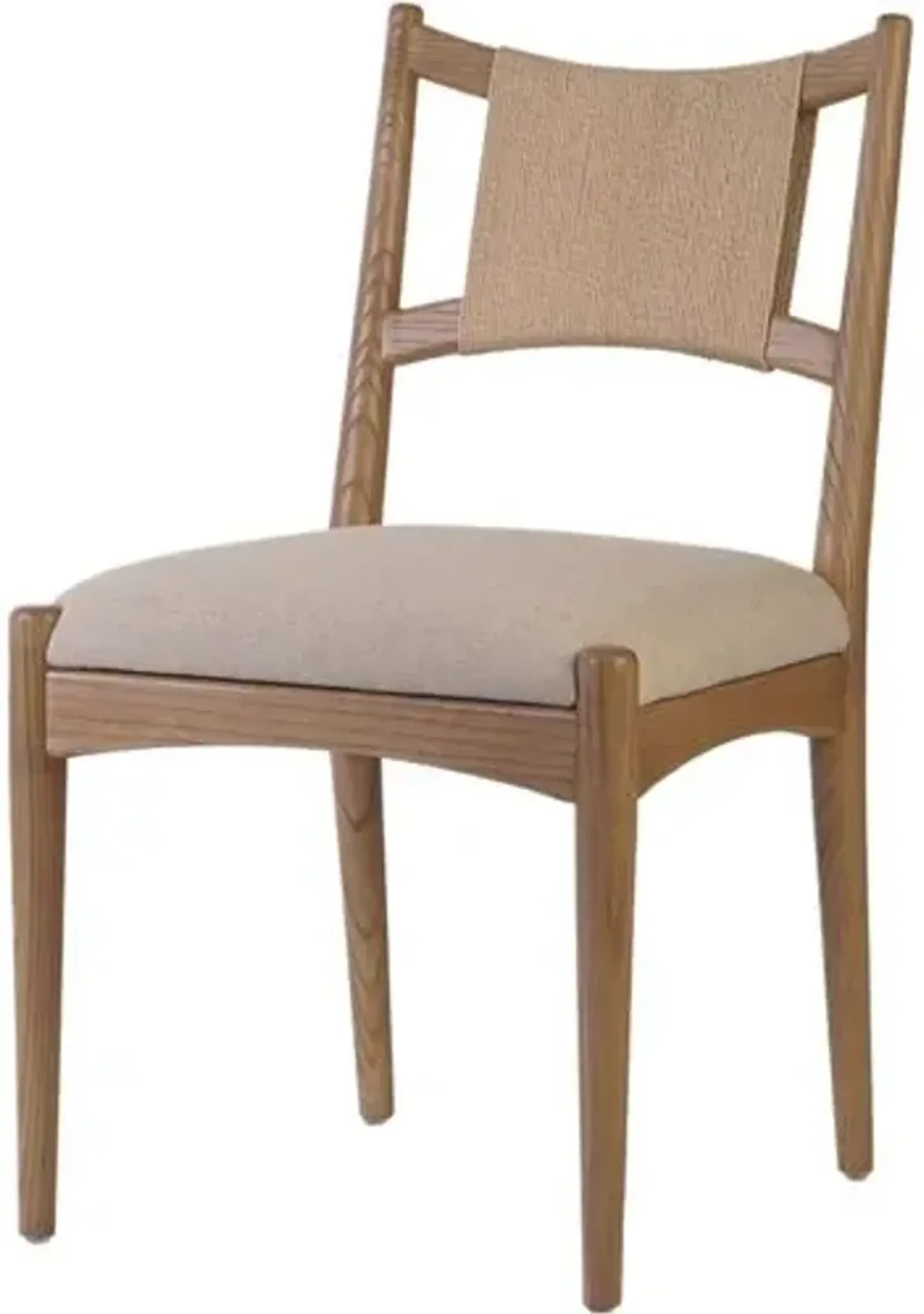 Olive Dining Chair - Antwerp Natural Linen/Paper Cord - Brown