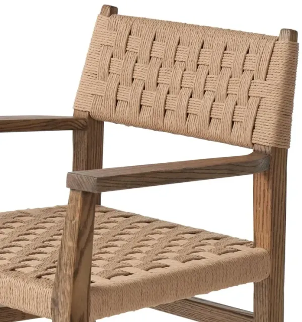 Octavia Dining Armchair, Double Twisted Paper Cord