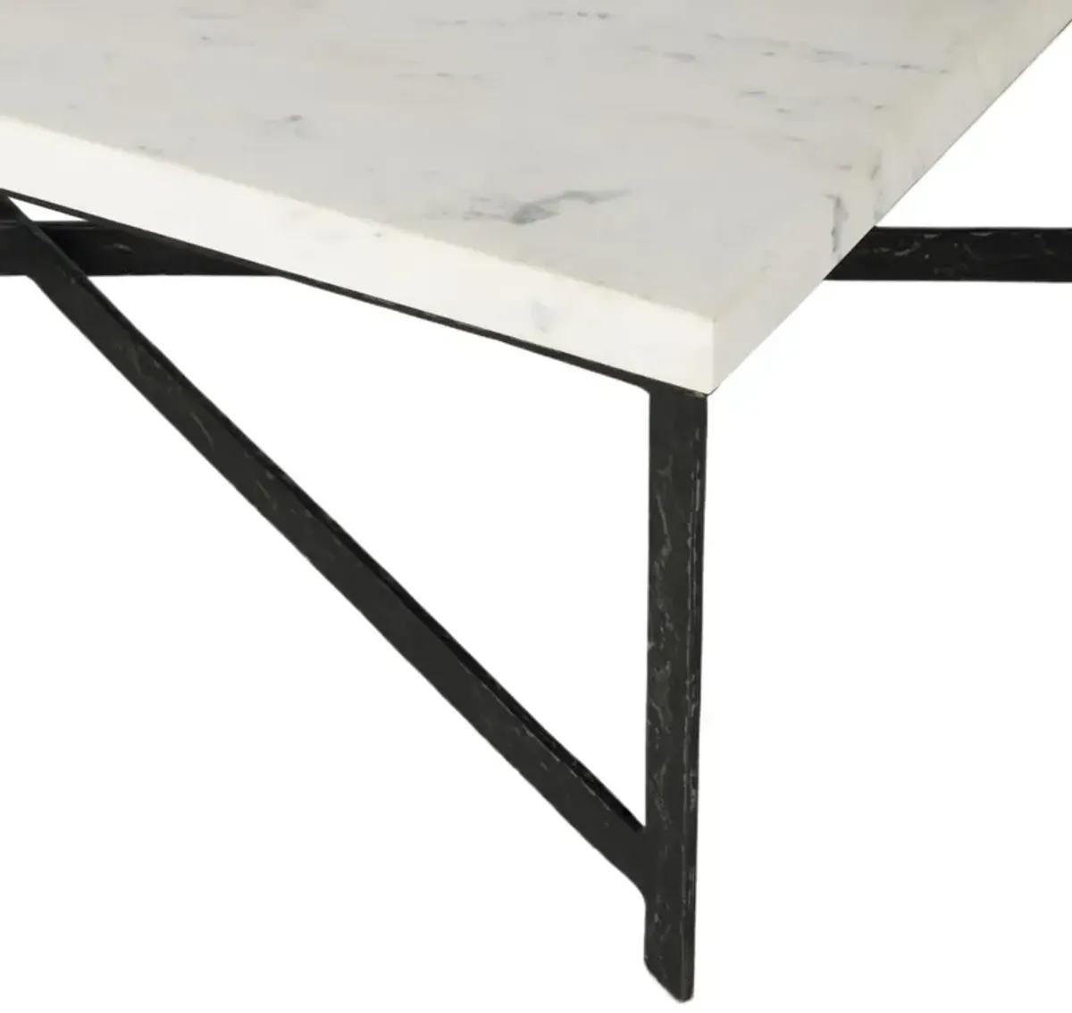 Oakley Coffee Table, Iron/Marble