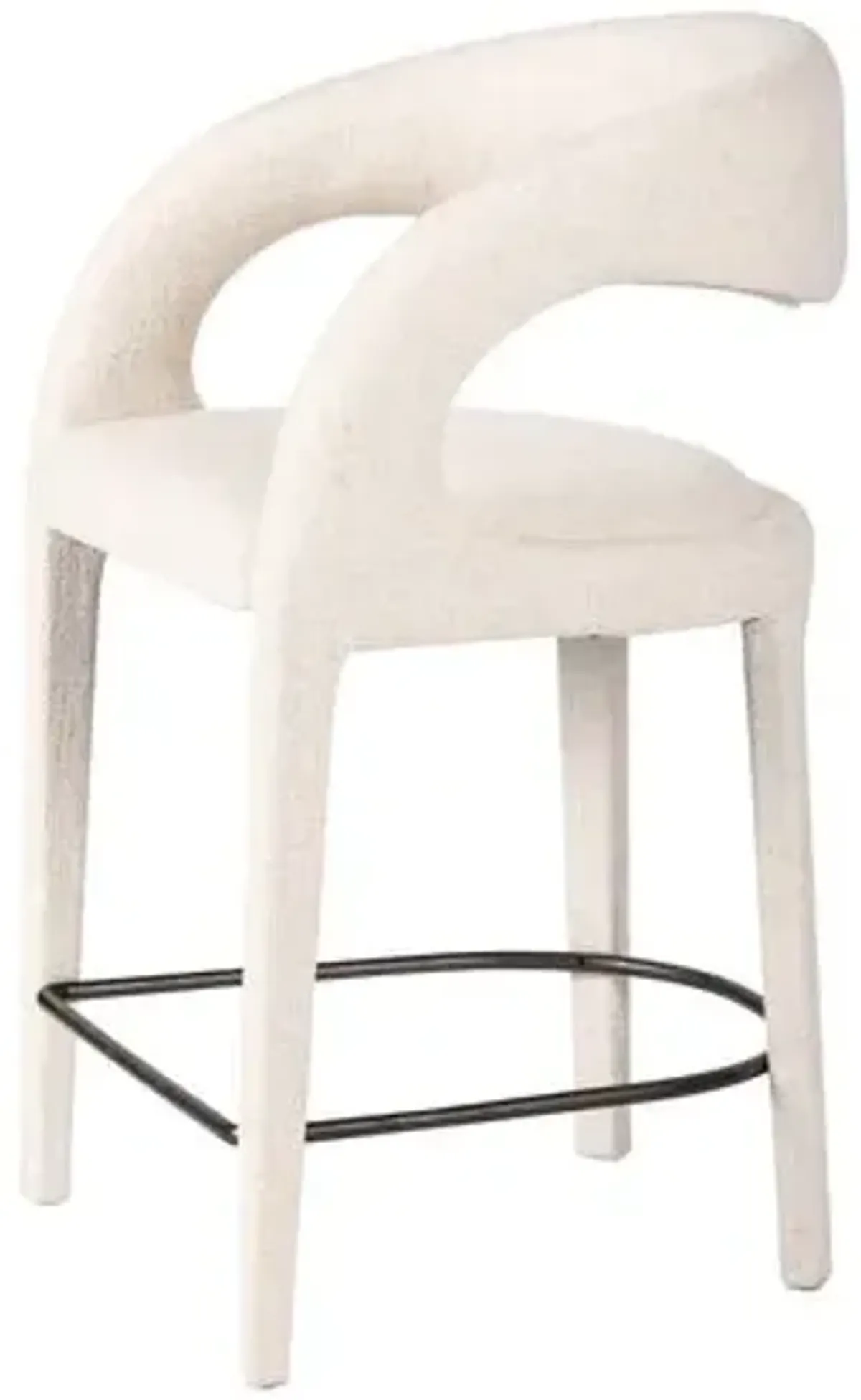 Nina Linen Counter Stool