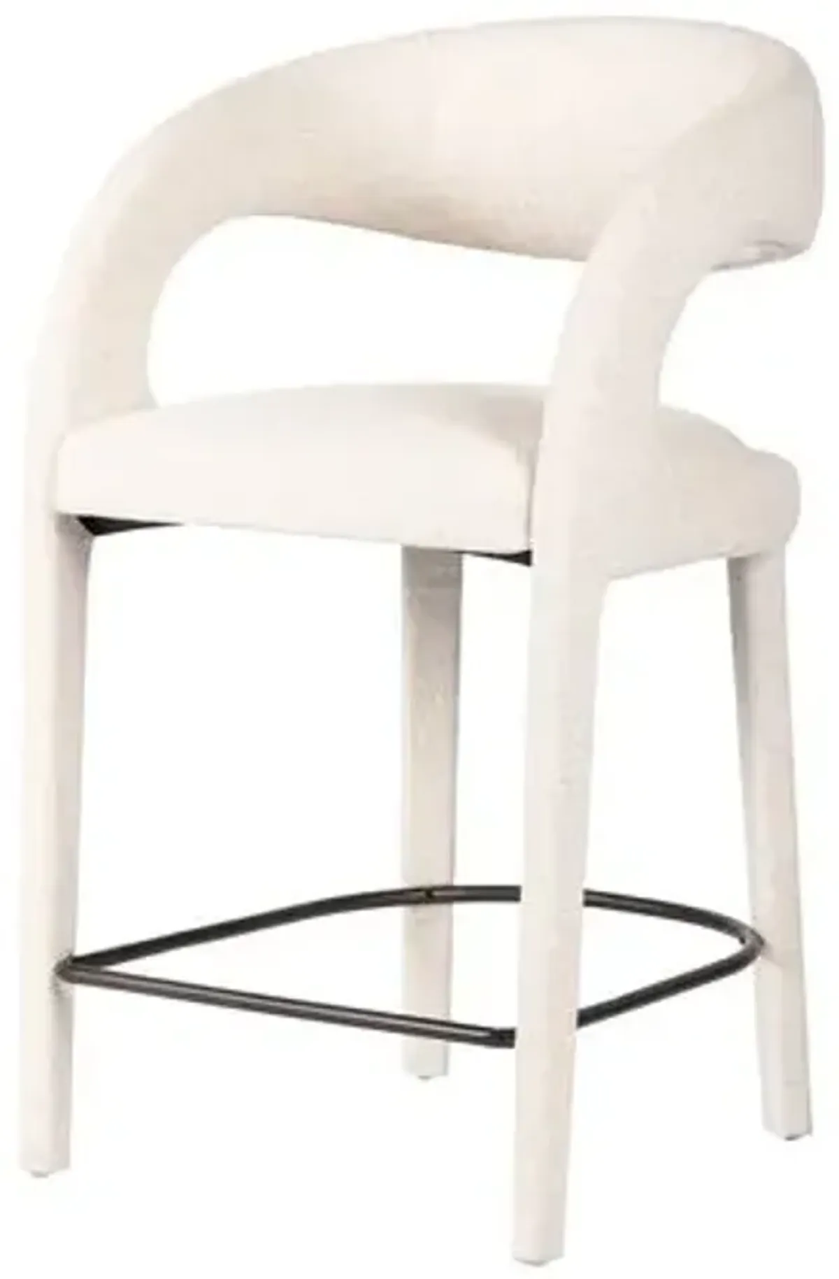 Nina Linen Counter Stool