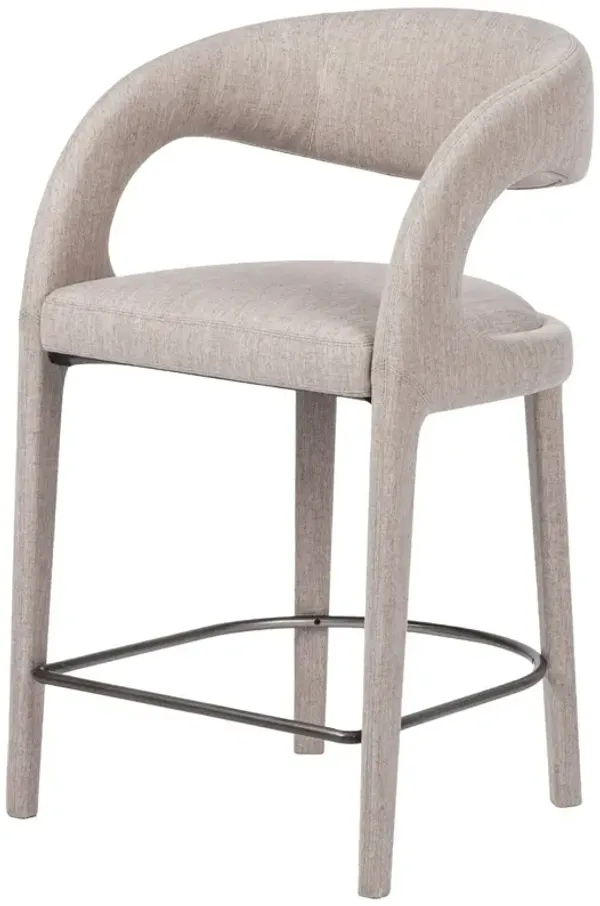 Nina Linen Counter Stool