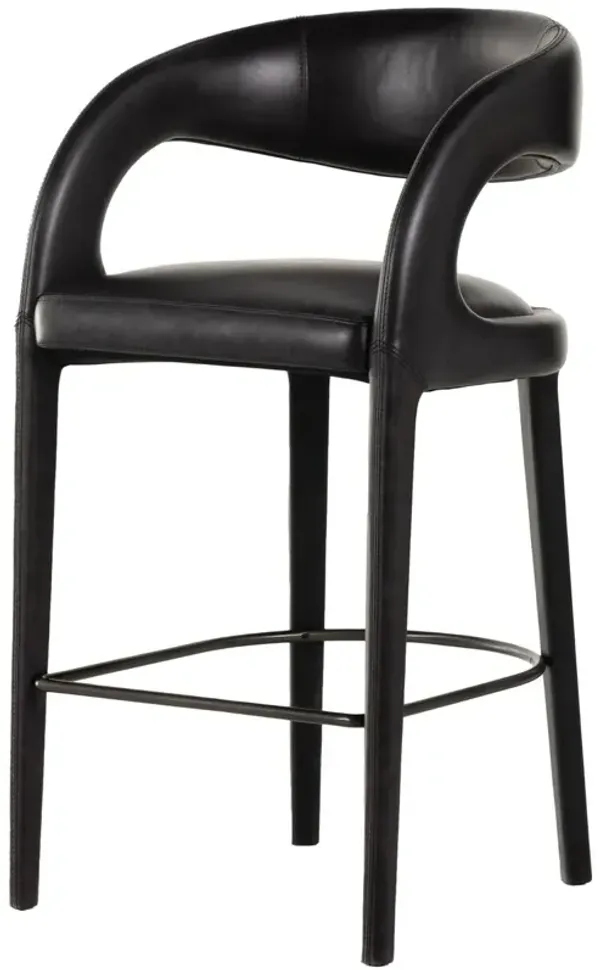 Nina Leather Bar Stool