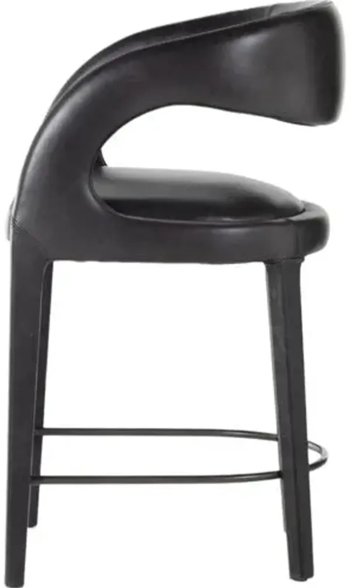 Nina Leather Counter Stool