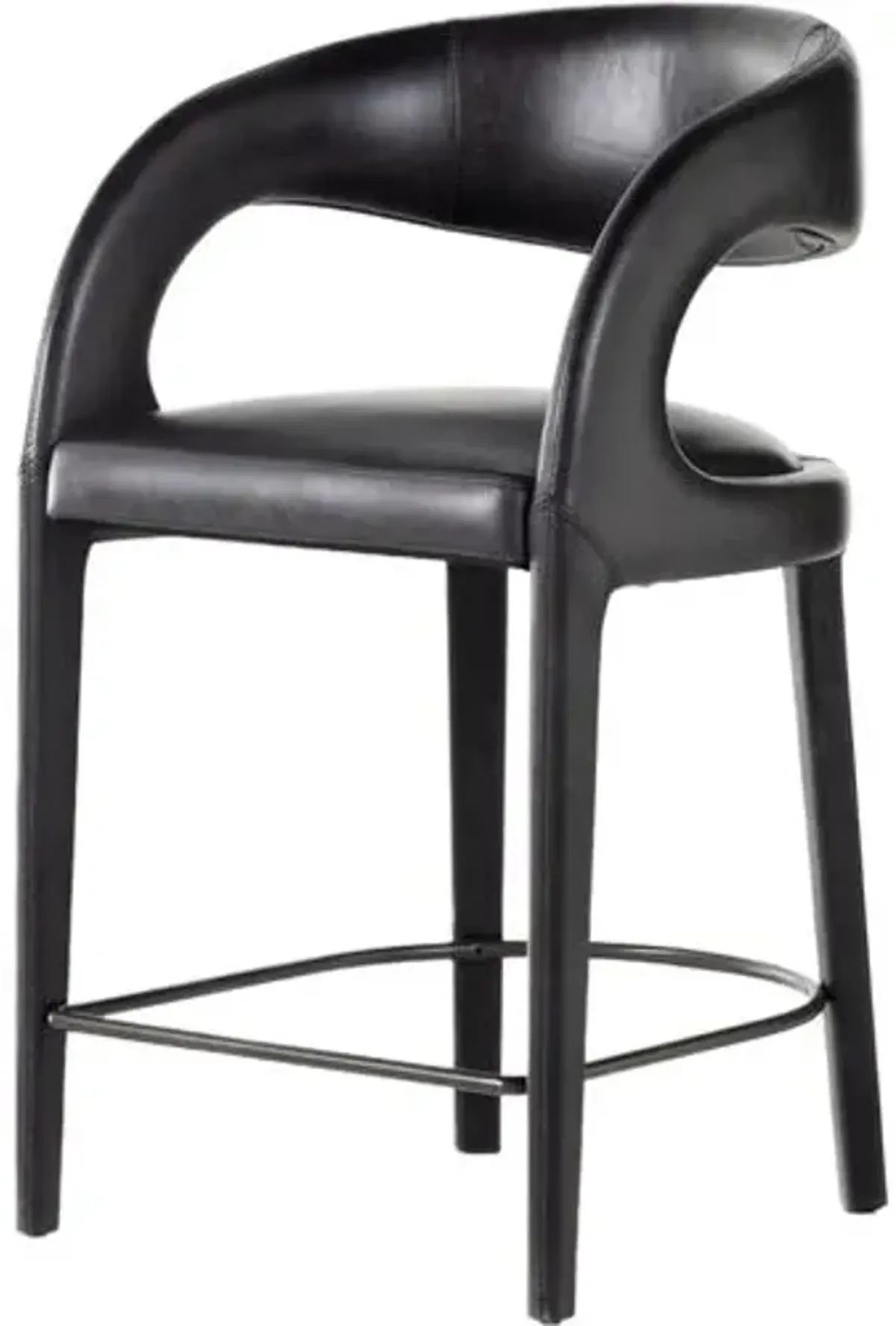 Nina Leather Counter Stool