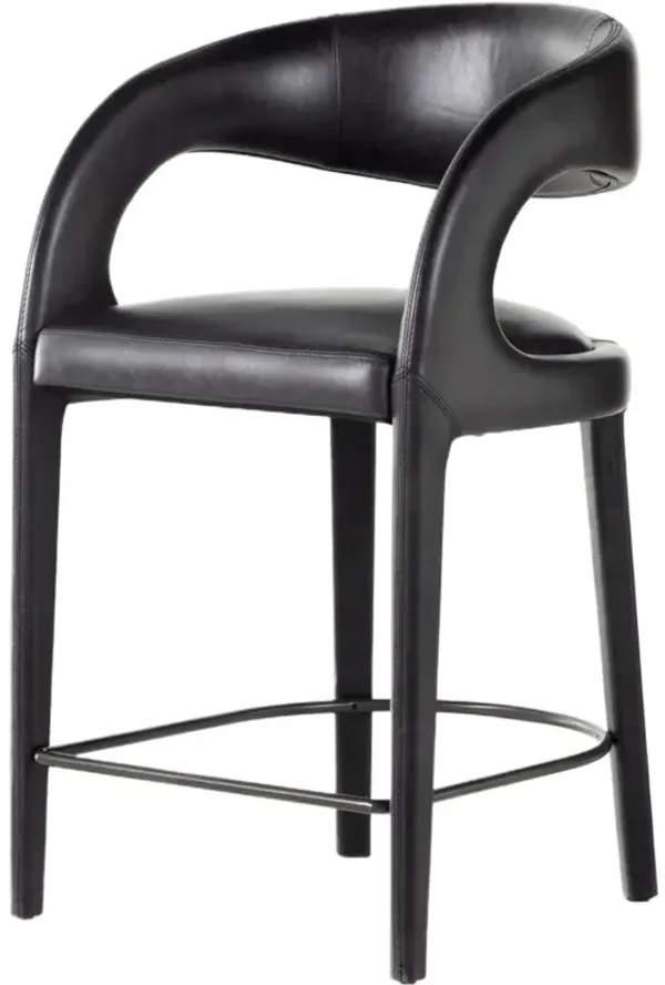 Nina Leather Counter Stool