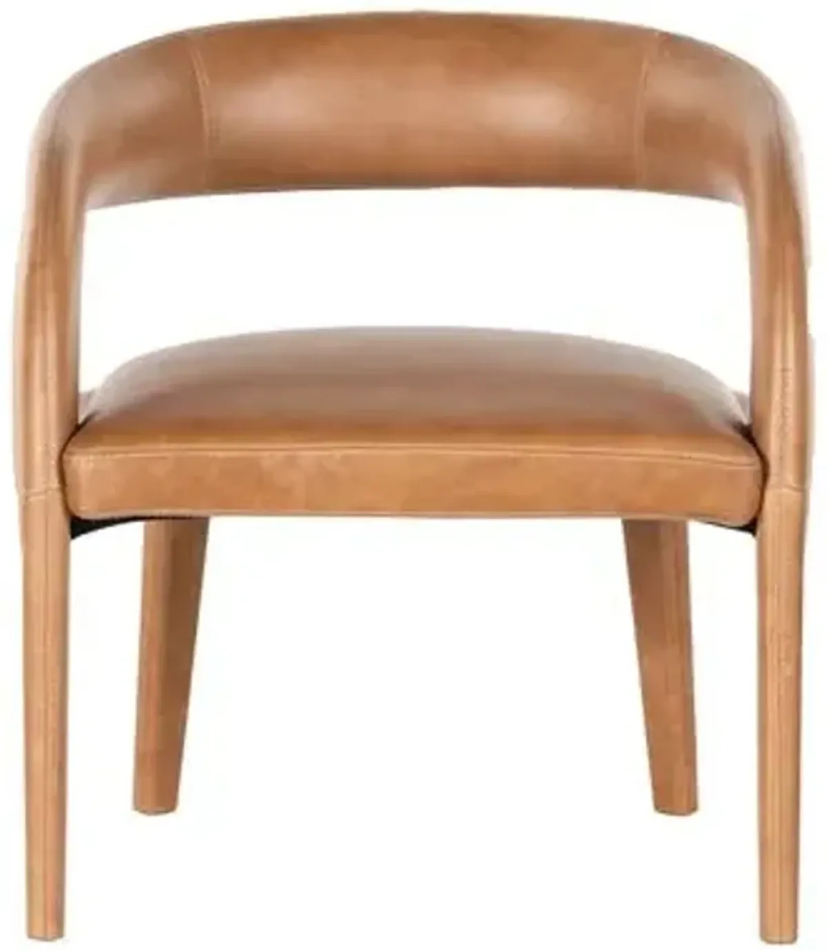 Nina Leather Chair - Brown