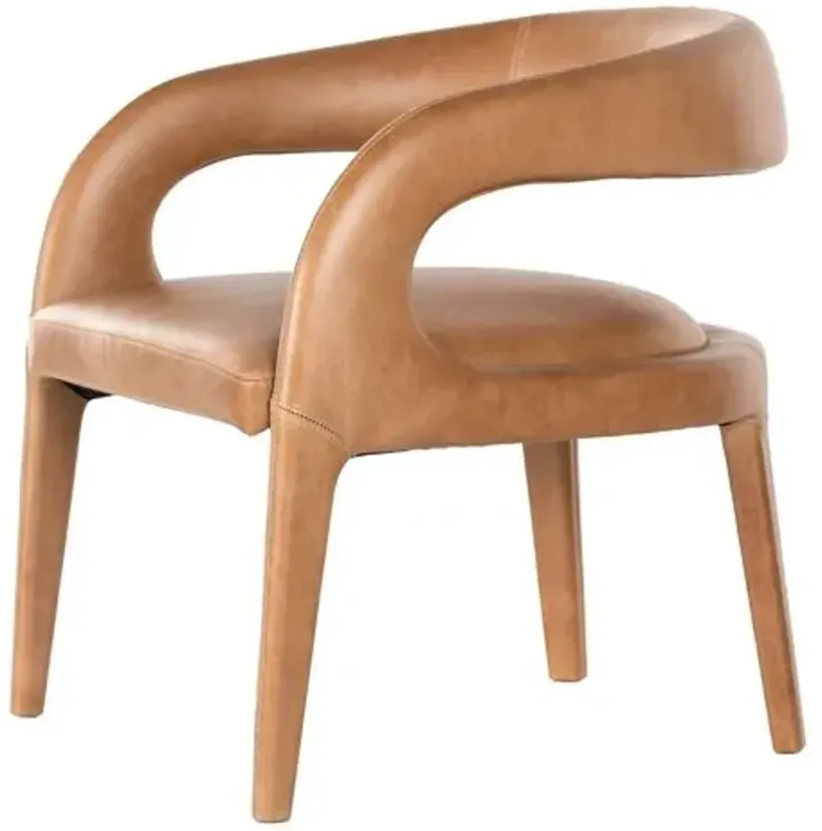 Nina Leather Chair - Brown