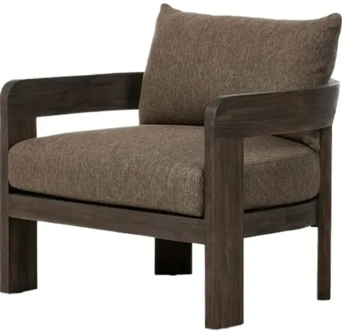 Nash Outdoor Teak Lounge Chair - Brown