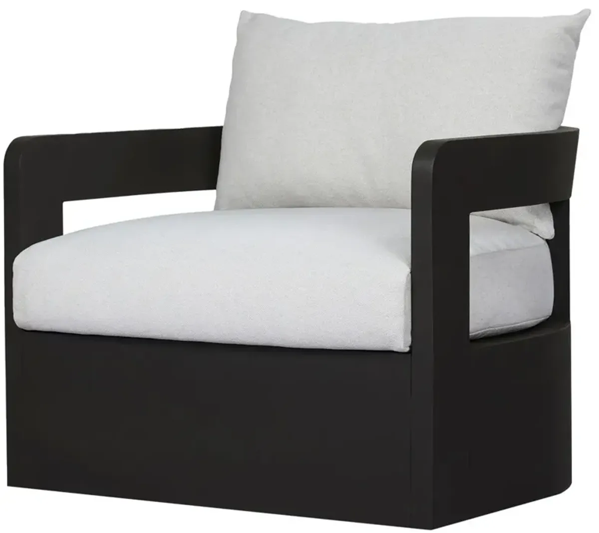 Nash Outdoor Aluminum Swivel Chair, Alessi Linen