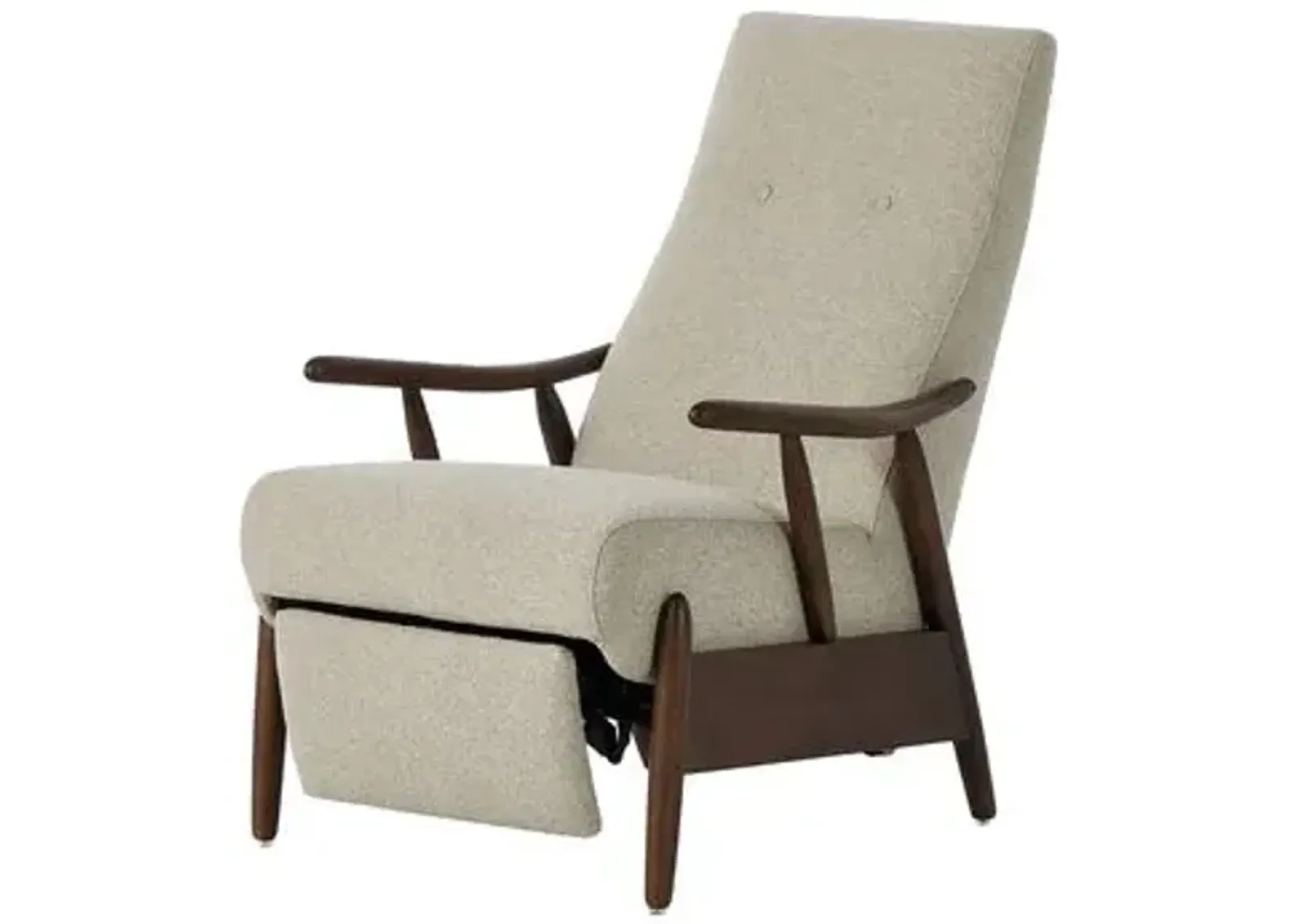 Nadia Recliner Chair - Beige - Relaxing Chair, Lounger, Comfort and Leisure Prioritized