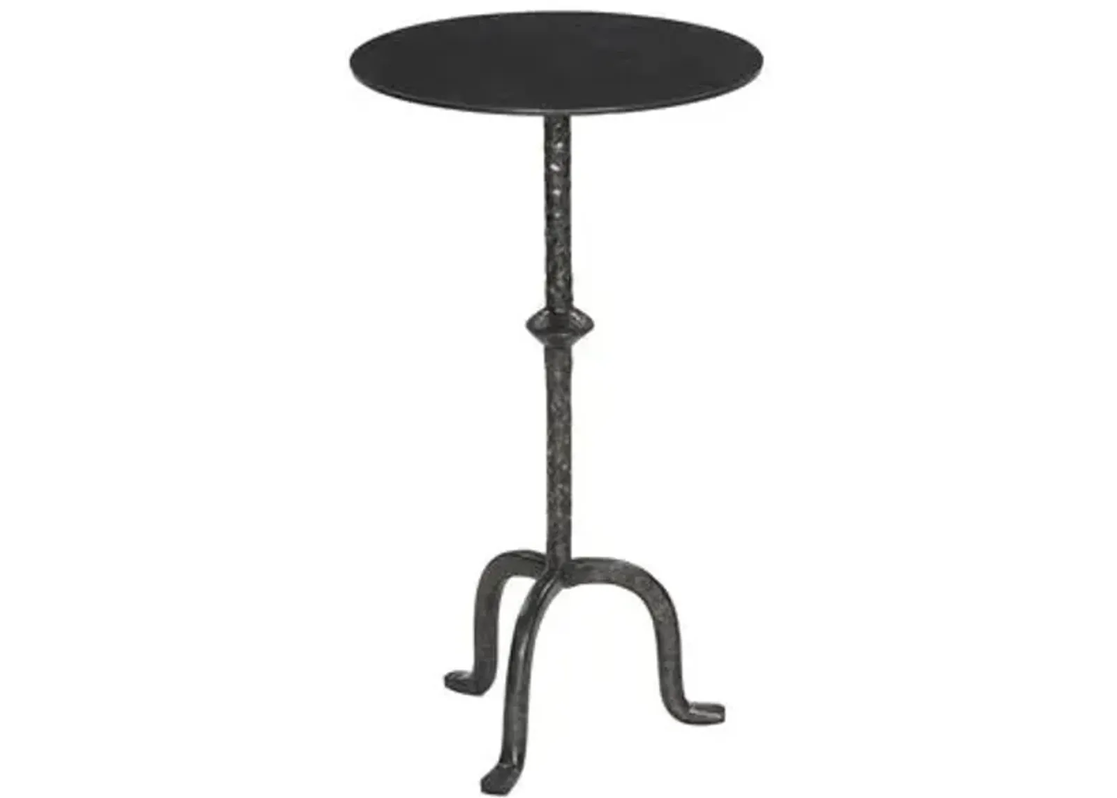 Mira End Table - Raw Black Iron