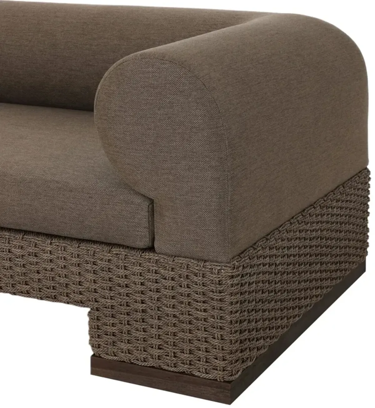Milena Outdoor Sofa, Ellor Brown
