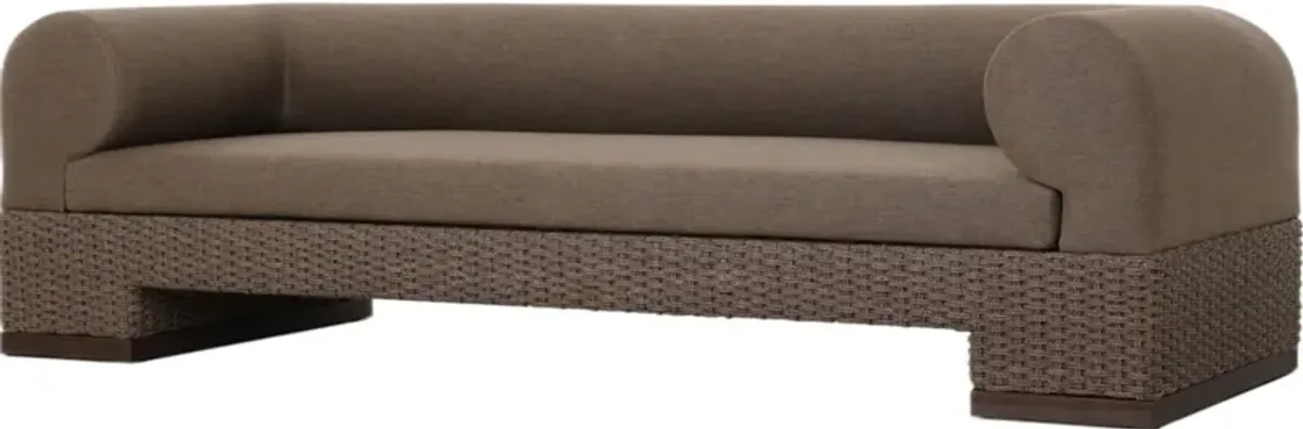Milena Outdoor Sofa, Ellor Brown