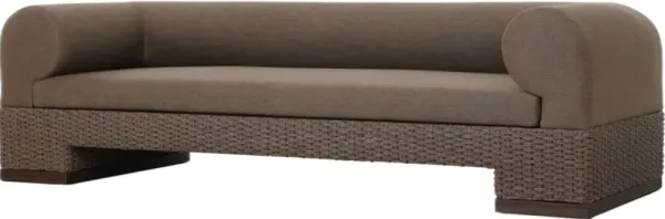 Milena Outdoor Sofa, Ellor Brown