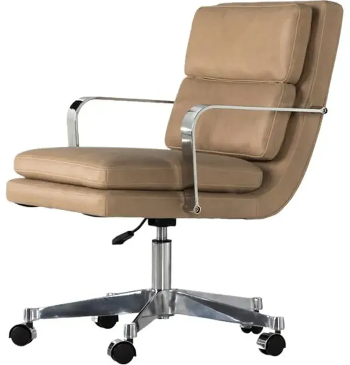 Michaela Leather Desk Chair - Palermo Nude - Beige