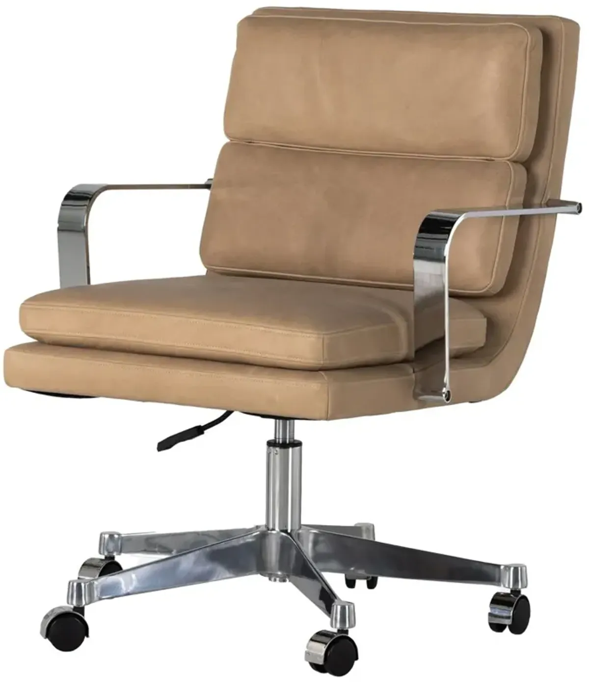 Michaela Leather Desk Chair, Palermo Nude