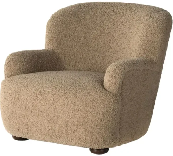 Micah Chair, Sheepskin Camel