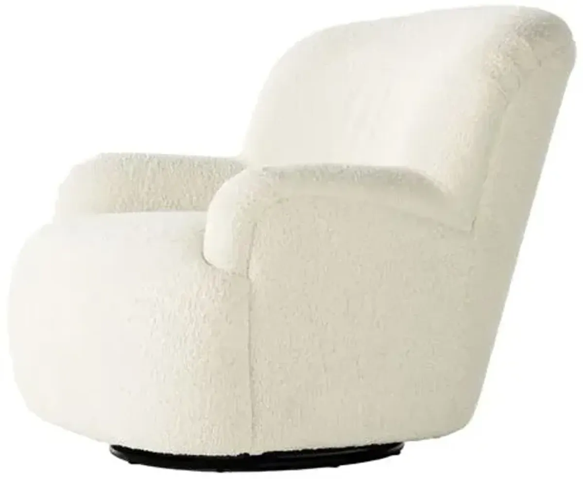 Micah Sheepskin Swivel Chair