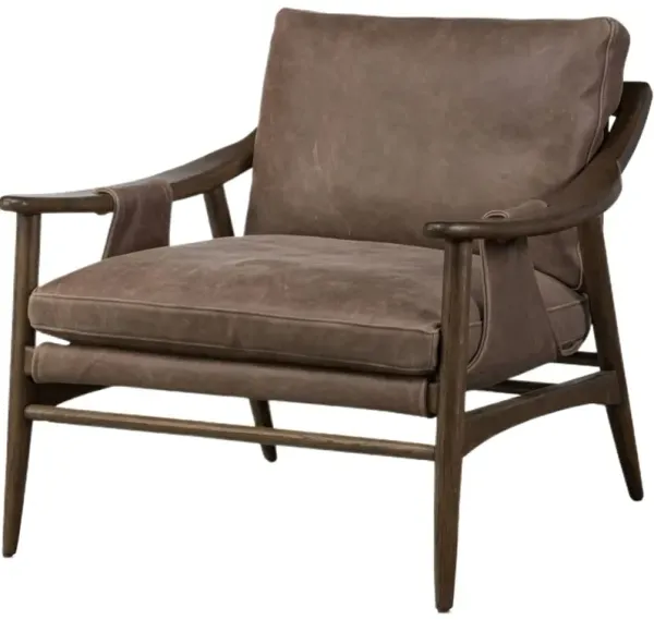 Matilda Leather Chair, Palermo Cigar