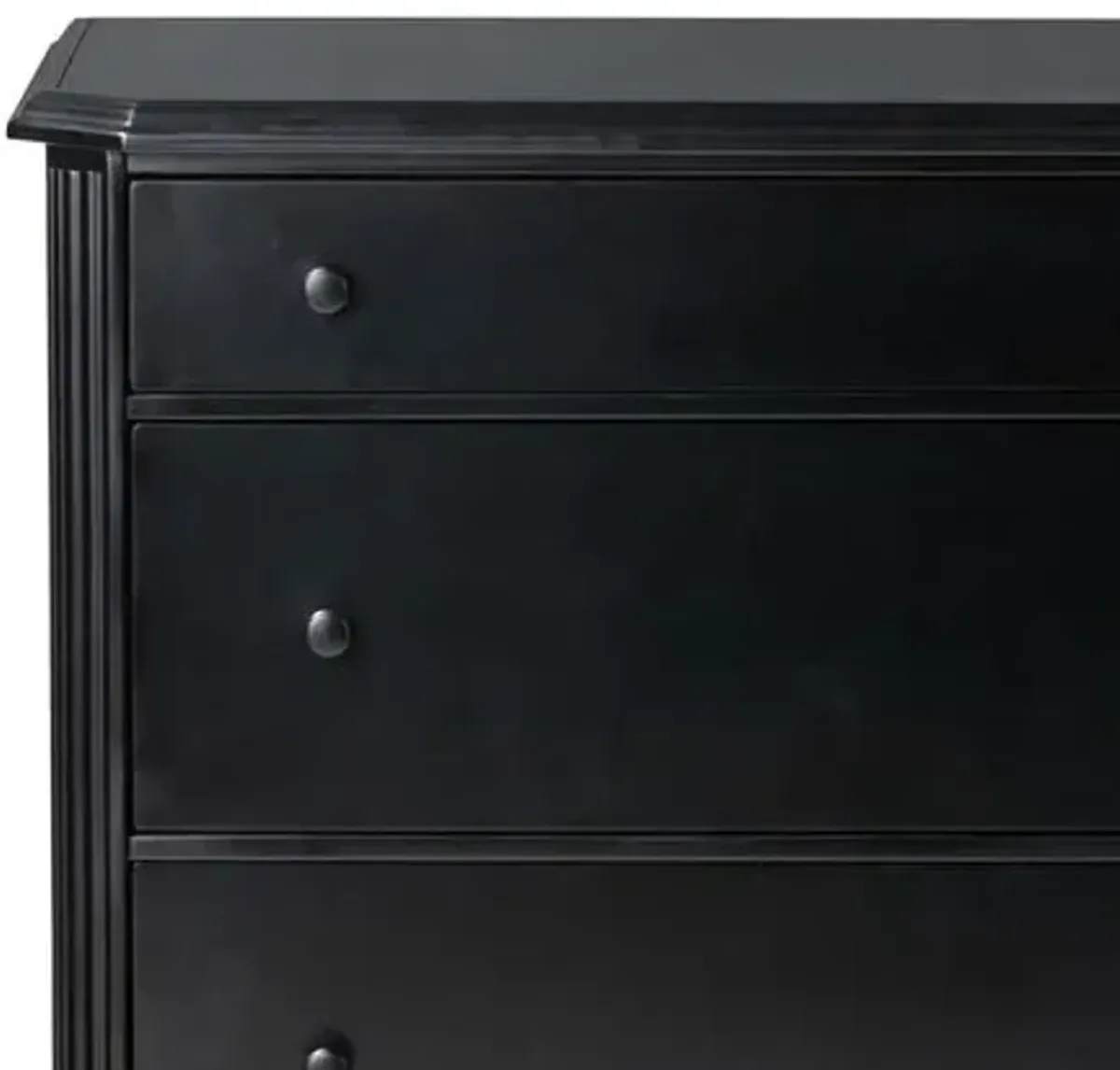 Malachi 3-Drawer Dresser - Black Iron