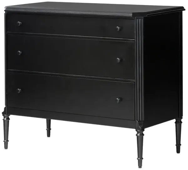 Malachi 3-Drawer Dresser, Black Iron