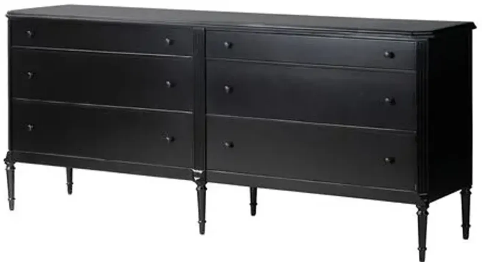 Malachi 6-Drawer Dresser - Black Iron