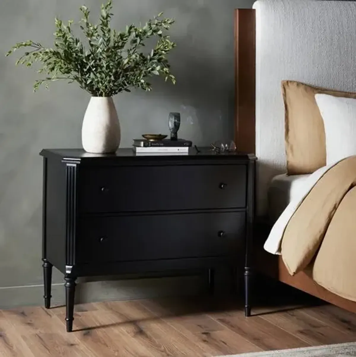 Malachi Nightstand - Black Iron