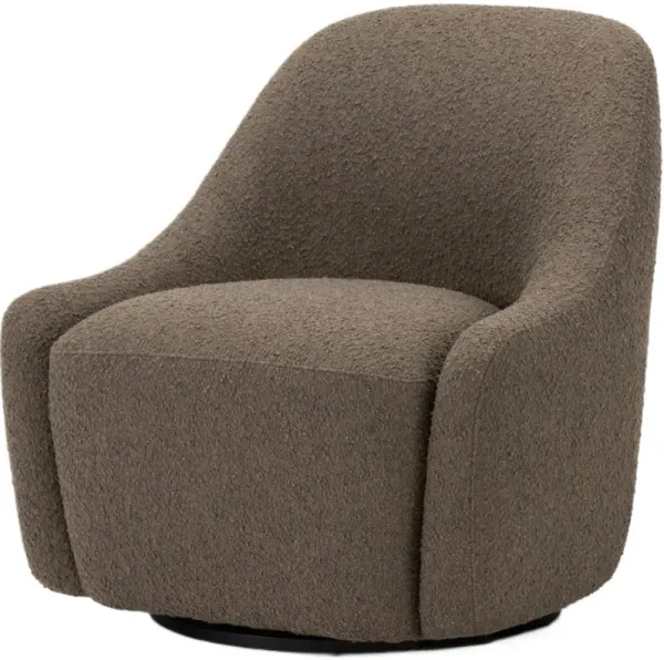 Magnolia Swivel Chair, Performance Boucle