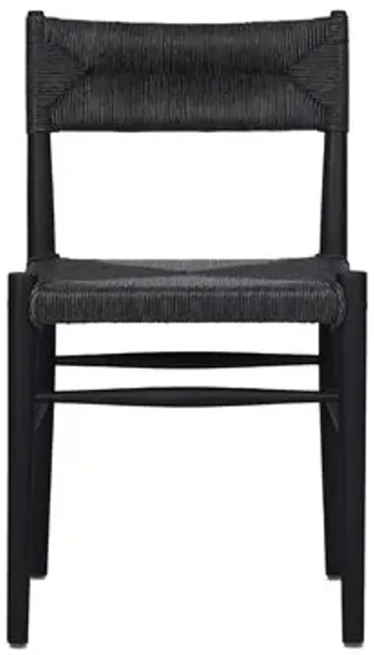 Mabel Outdoor Teak Dining Chair - Vintage Coal - Black