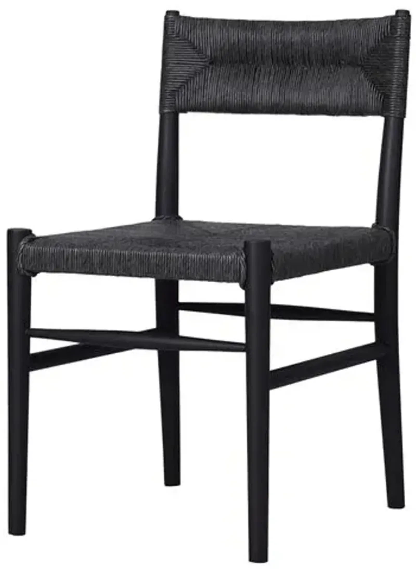 Mabel Outdoor Teak Dining Chair - Vintage Coal - Black