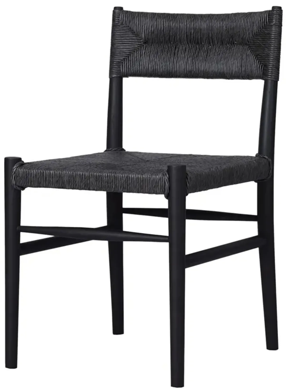 Mabel Outdoor Teak Dining Chair, Vintage Coal
