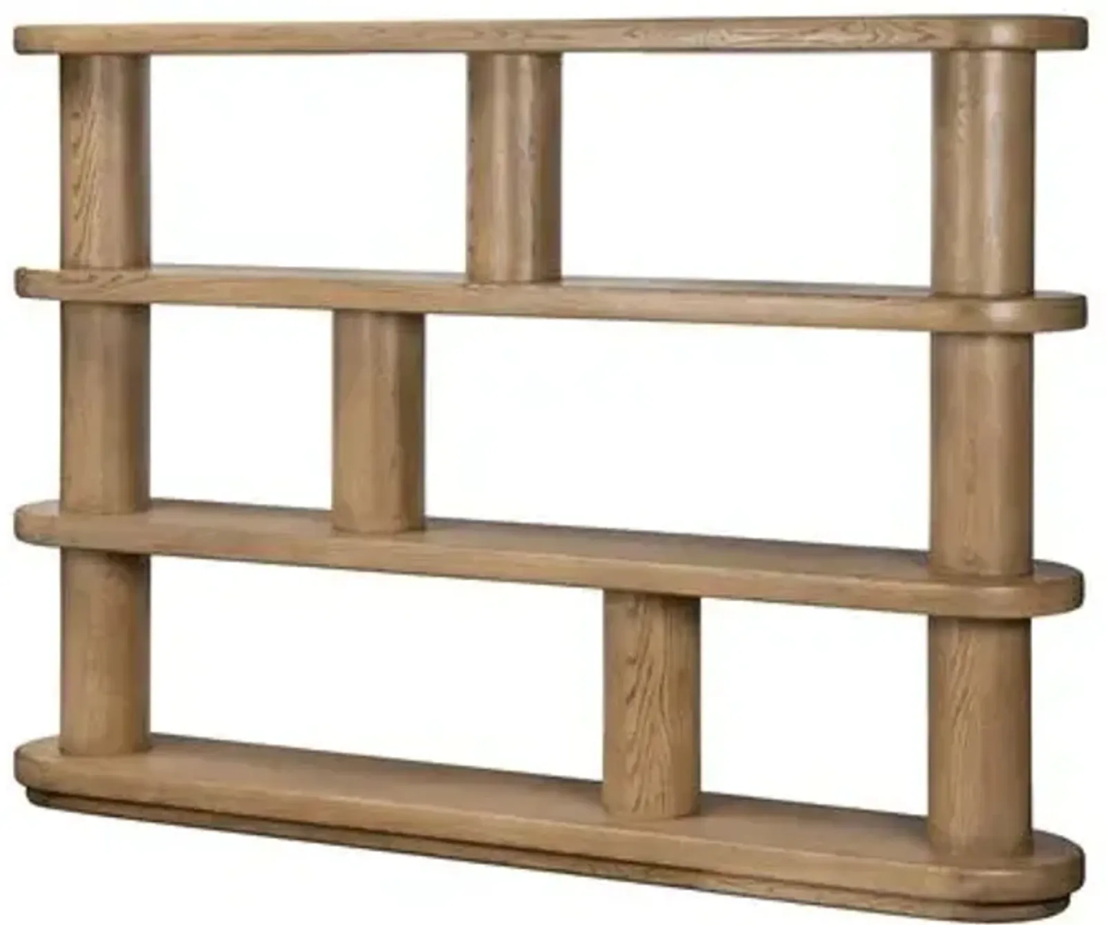 Lux Bookcase - Smoked Oak - Brown