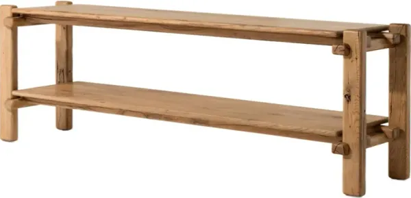 Louise Console Table, Natural Reclaimed French Oak