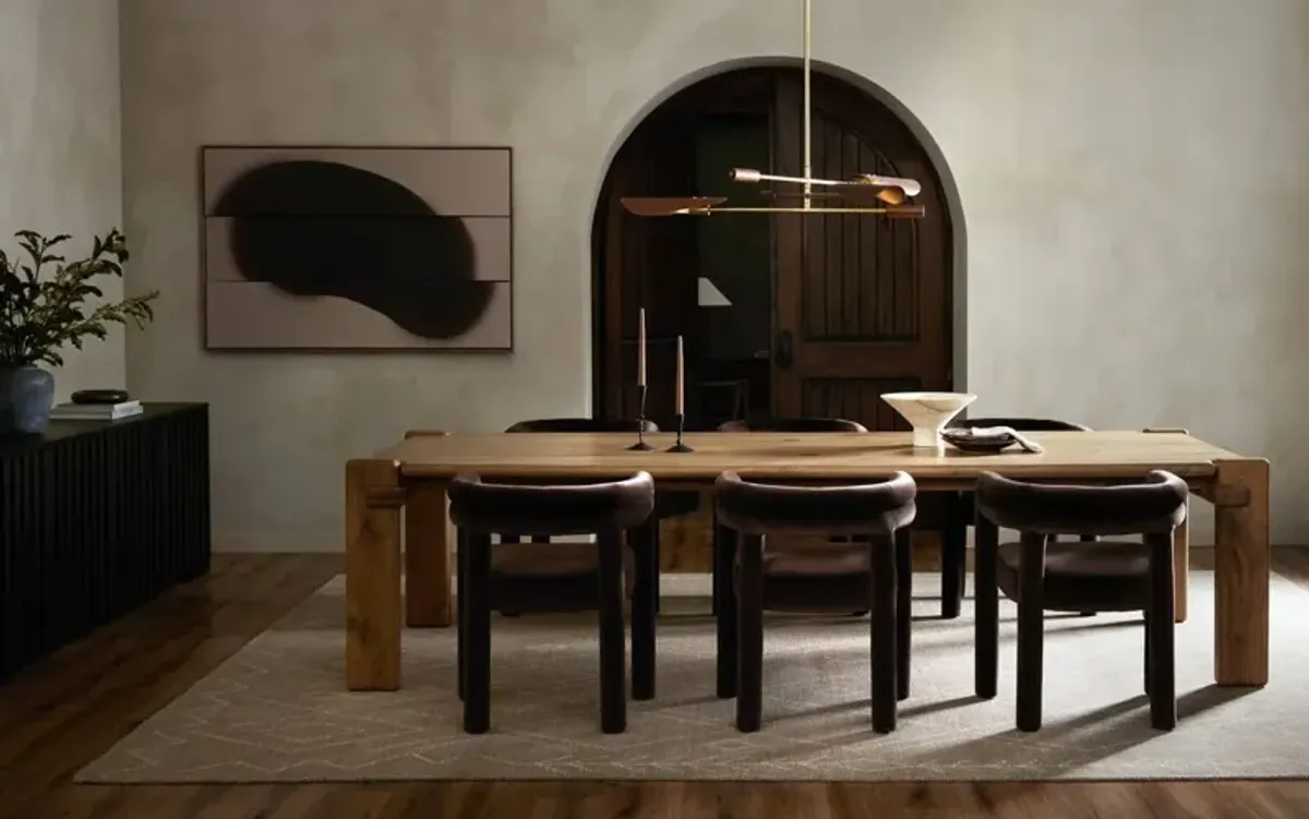 Louise Dining Table, Natural Reclaimed French Oak