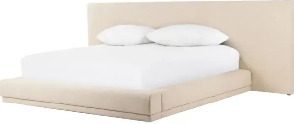Levi Platform Bed, Bergamo Parchment