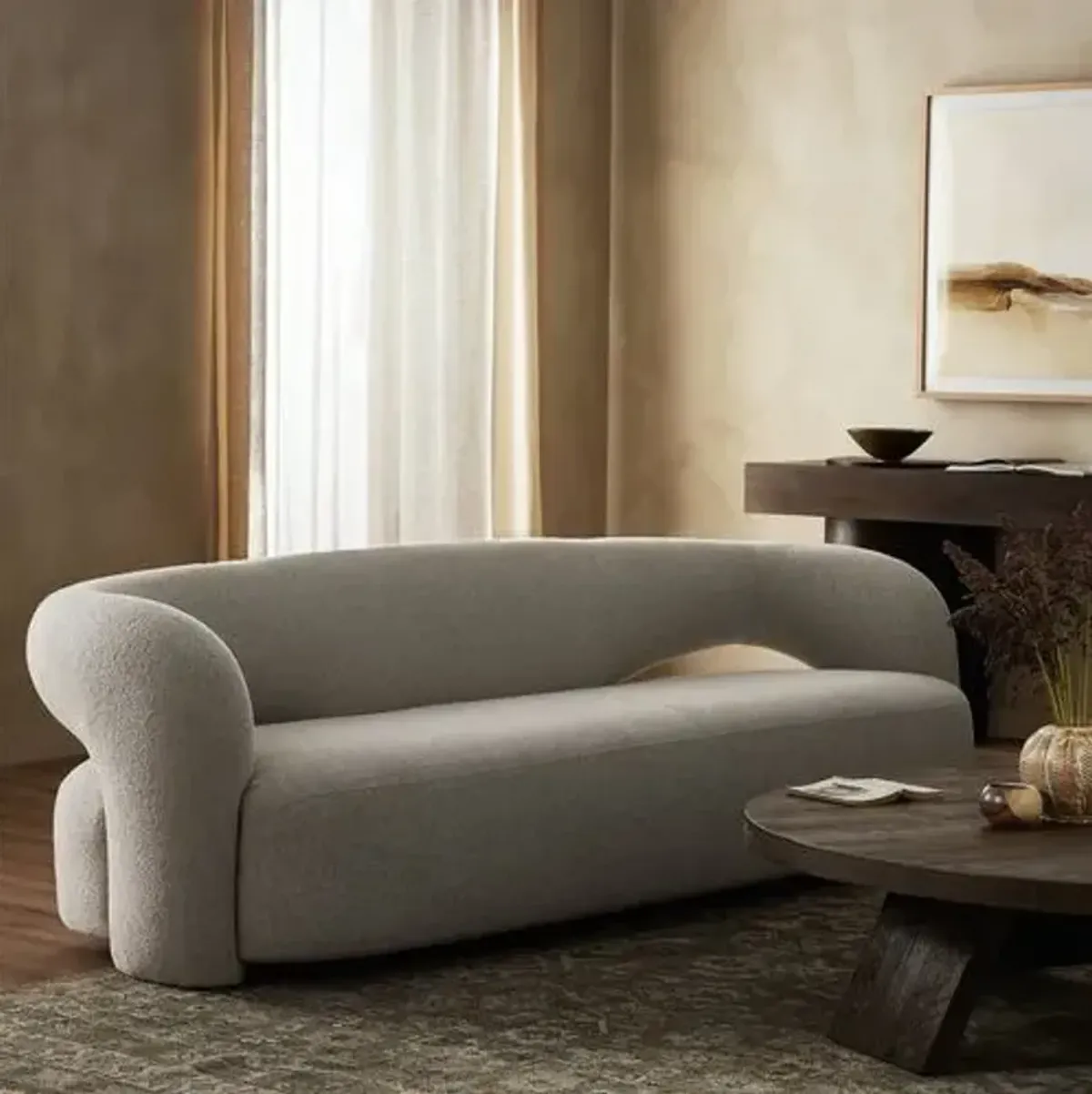 Leon Sofa - Crete Pebble